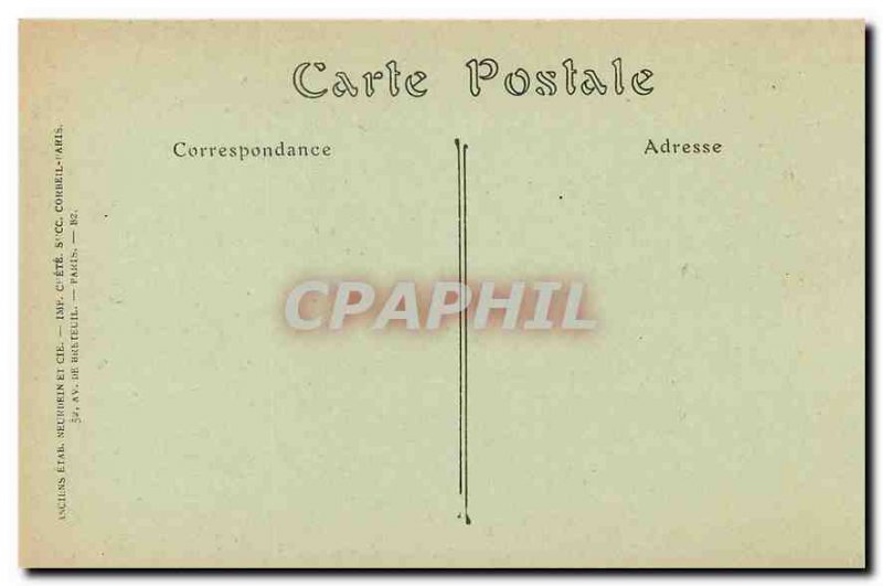 Old Postcard Soissons Rue de l'Hotel Dieu eastbound Army