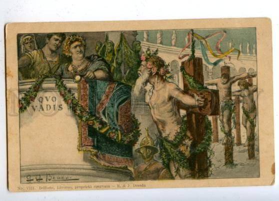 176864 QUO VADIS Nude Men by GG BRUNO Vintage ART NOUVEAU PC