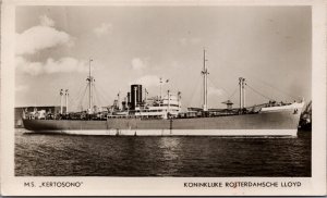 MS Kertosono Koninklijke Rotterdamsche Lloyd Ship Vintage RPPC 09.96