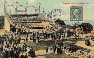 VIRGINIA REEL Charlotte, NY Roller Coaster Rochester 1914 Vintage Postcard