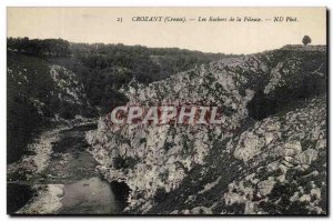 Creuse Crozant Old Postcard The rocks of the spinner