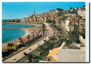 Postcard Moderne Menton (A Mrs.) Avenue Porte de France