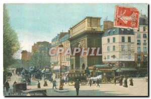 Old Postcard Paris Porte Saint-Martin