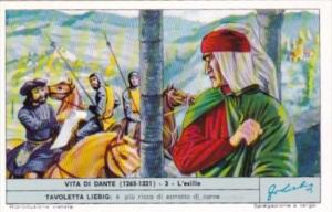 Liebig Trade Card S1810 Life Of Dante No 3 L'esilio