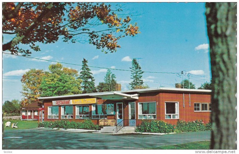 Restaurant La Nouvelle France, Riviere Du Loup, Quebec, Canada, 40-60s