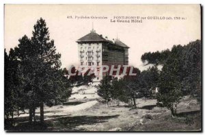 Postcard Old Font Romeu Odeillo by the grand hotel