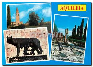 Modern Postcard Basilica of Aquileia Popo Foro Romano Lupa Capitolina The