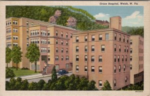 WV Grace Hospital Welch West Virginia Postcard Z28