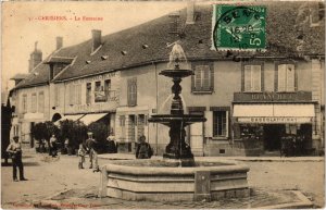 CPA CERISIERS - La Fontaine (108472)