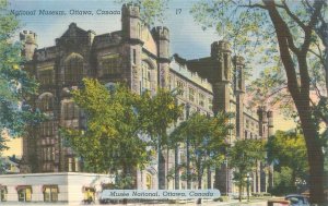 Ottawa Canada National Museum Linen Postcard  Unused