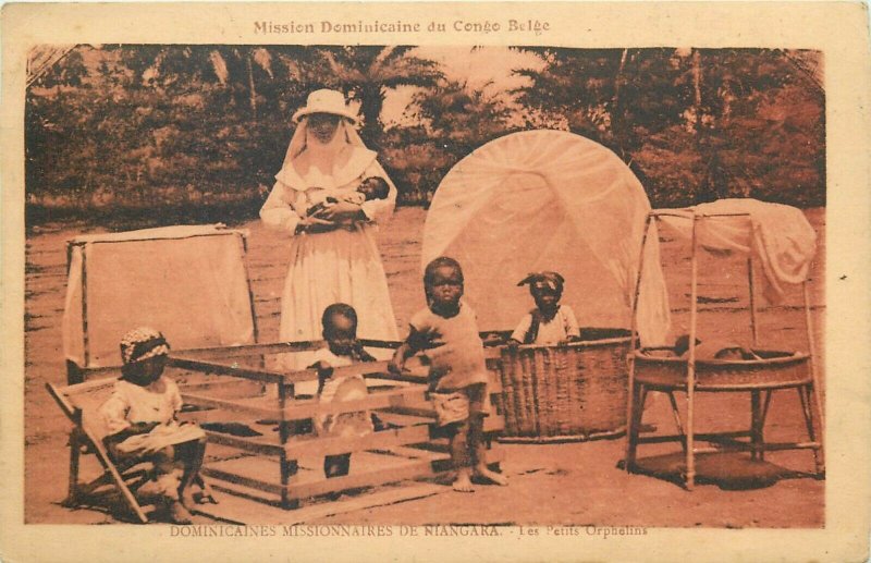 Belgian Congo Belge Niangara missions petit orphelins african natives orphans