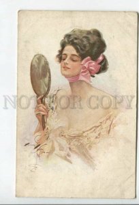 432403 Harrison Fisher Vanity Vintage Richard Russian postcard