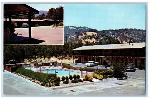 Alamo California CA Postcard Alamo Gardens Motel Exterior c1960's Swimming Pool