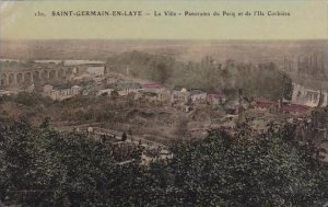 France Saint Germain En Laye La Ville Panorama du Pecq et de I'lle Corbiere