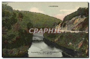 Old Postcard La Bourboule The Dam road