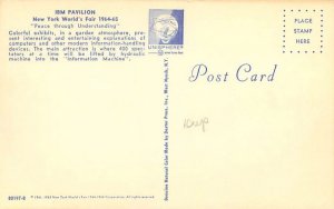 New York World's Fair IBM Pavilion Chrome Post...