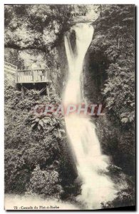 Old Postcard L & # 39Auvergne Cascade Du Plat A Beard