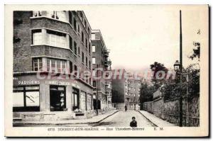 Old Postcard Nogent Sur Marne Rue Theodore Honore