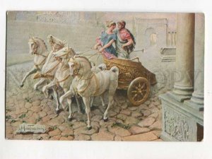 3077786 White HORSES by MASTROIANNI old QUO VADIS color #8