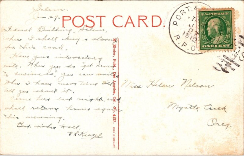 Postcard Post Office in Salem, Oregon