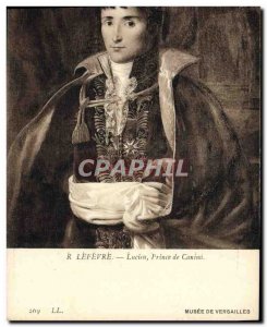 Old Postcard Napoleon 1st Lucien Lefevre Prince of Canino Museum of Versailles