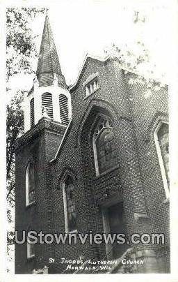 Real Photo - St Jacob's Luthern Church - Norwalk, Wisconsin