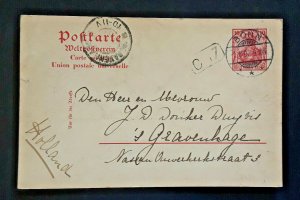 1902 Bonn Germany To The Hague s Gravenhage Holland Vintage Postcard