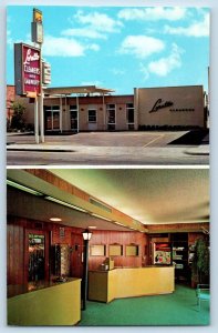 El Paso Texas TX Postcard Cleaners Laundry Service Loretto Montana Avenue c1960