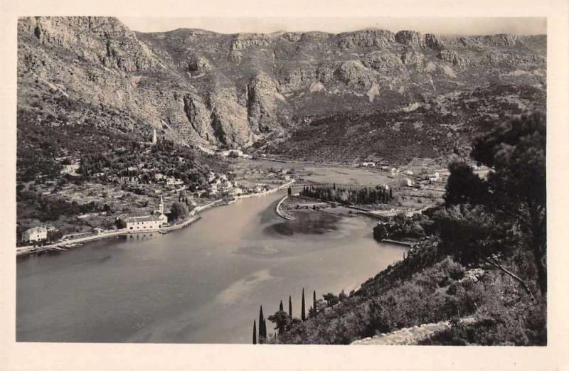 Dubrovnik Rijeka Croatia Raguse Ombla Birds Eye View Real Photo PC JC932621