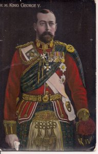 ROYALTY, England, UK, King George V in Scottish Uniform, ca. 1910 Medals, Kilt