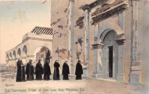 SAN LUIS REY CALIFORNIA THE FRANCISCAN FRIARS~ RIEDER #24166 POSTCARD 1909