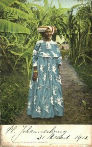 suriname, Native Woman in Traditional Costumes (1899)