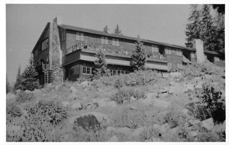 Brighton Utah Alpine Rose Lodge Real Photo Antique Postcard K55322