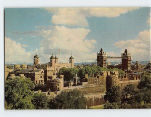 Postcard Tower of London, England