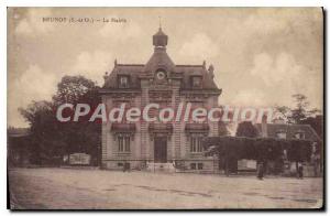 Postcard Old Brunoy S and O City Hall