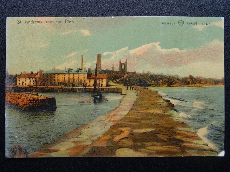 Scotland ST. ANDREWS From The Pier - Old Postcard by W.R.& S. Reliable