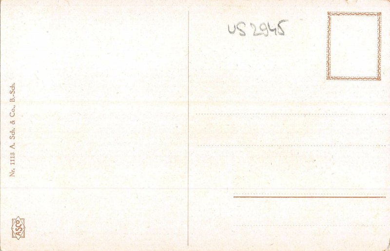 US2945 Glucklich Couple Hugging Postcard  germany couple goals  flirt love