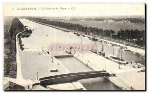 Old Postcard Ouistreham The channel seen the lighthouse