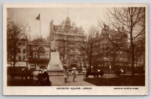 London Leicester Square RPPC Postcard D28