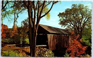 Postcard - Bement Covered Bridge, Bradford, New Hampshire, USA