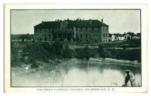 Columbus Catholic College, Chamberlain, SD Postcard *6V(2)14