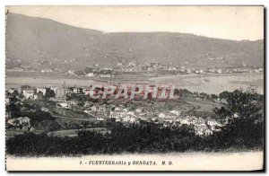 Old Postcard Spain Espana Spain Fuenterrabia y Hendaye