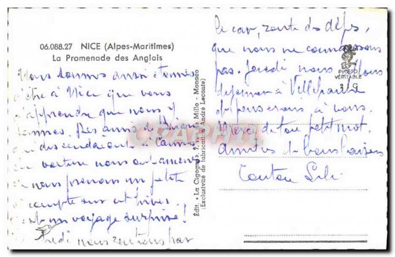 Postcard Modern Nice Promenade Des Anglais