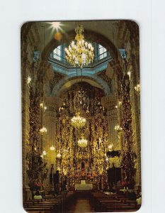 Postcard The Interior of Taxcos Santa Prisca Church, Taxco, Mexico