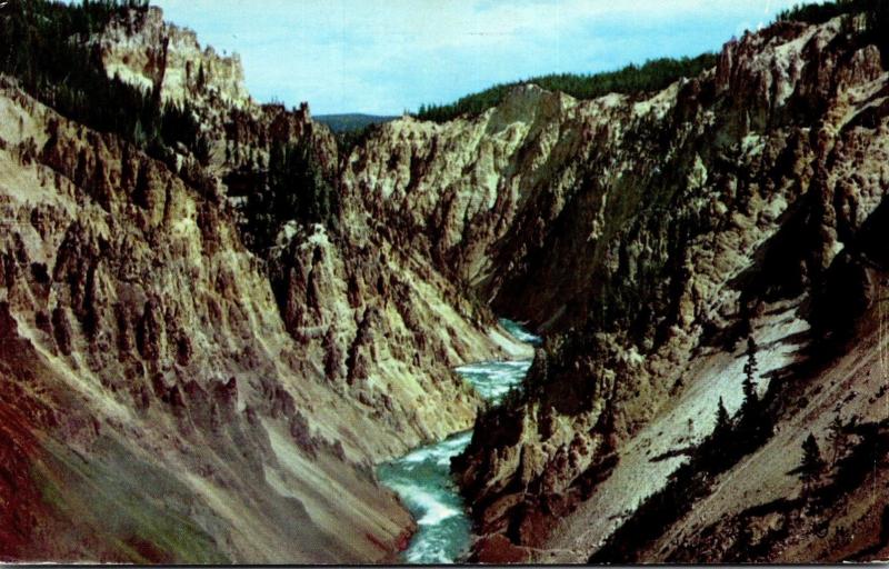 Wyoming Yellowstone National Park The Grand Canyon Of The Yellowstone 1959