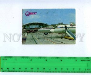 259294 USSR UKRAINE KIEV airport TURIST ADVERTISING Pocket CALENDAR 1988 year