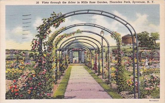 Vista Through The Arbor In Mills Rose Garden Thornden Park Syracuse New York ...