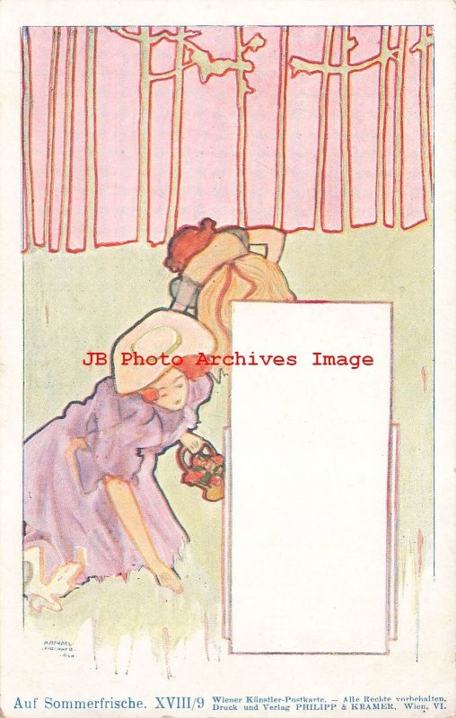 Raphael Kirchner, Philipp & Kramer, Auf Sommerfrische, Art Nouveau, DA No A2-9 