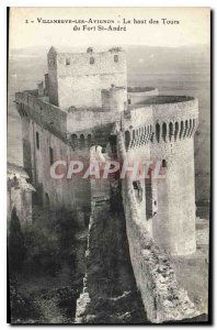 Old Postcard Villeneuve Avignon The High Tower Fort St Andre