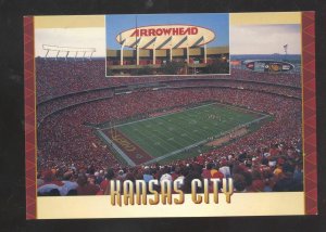 KANSAS CITY CHIEFS ARROWHEAD FOOTBALL STADIUM GAME MO. POSTCARD